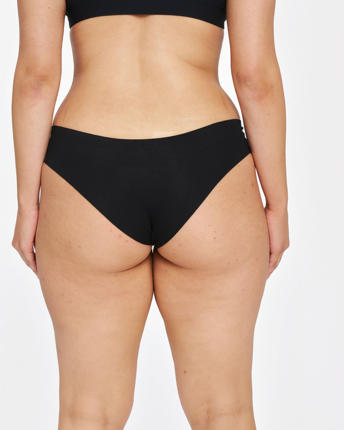 Original-Rise Bikini Brief - Seamless Cotton - Black