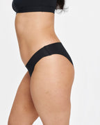Original-Rise Bikini Brief - Seamless Cotton - Black