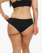 Original-Rise Bikini Brief - Seamless Cotton - Black