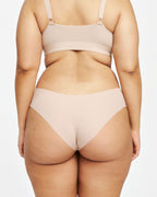 Original-Rise Bikini Brief - Seamless Cotton - Latte