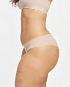 Original-Rise Bikini Brief - Seamless Cotton - Latte