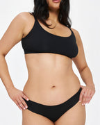 Original-Rise Cheeky - Seamless Cotton - Black