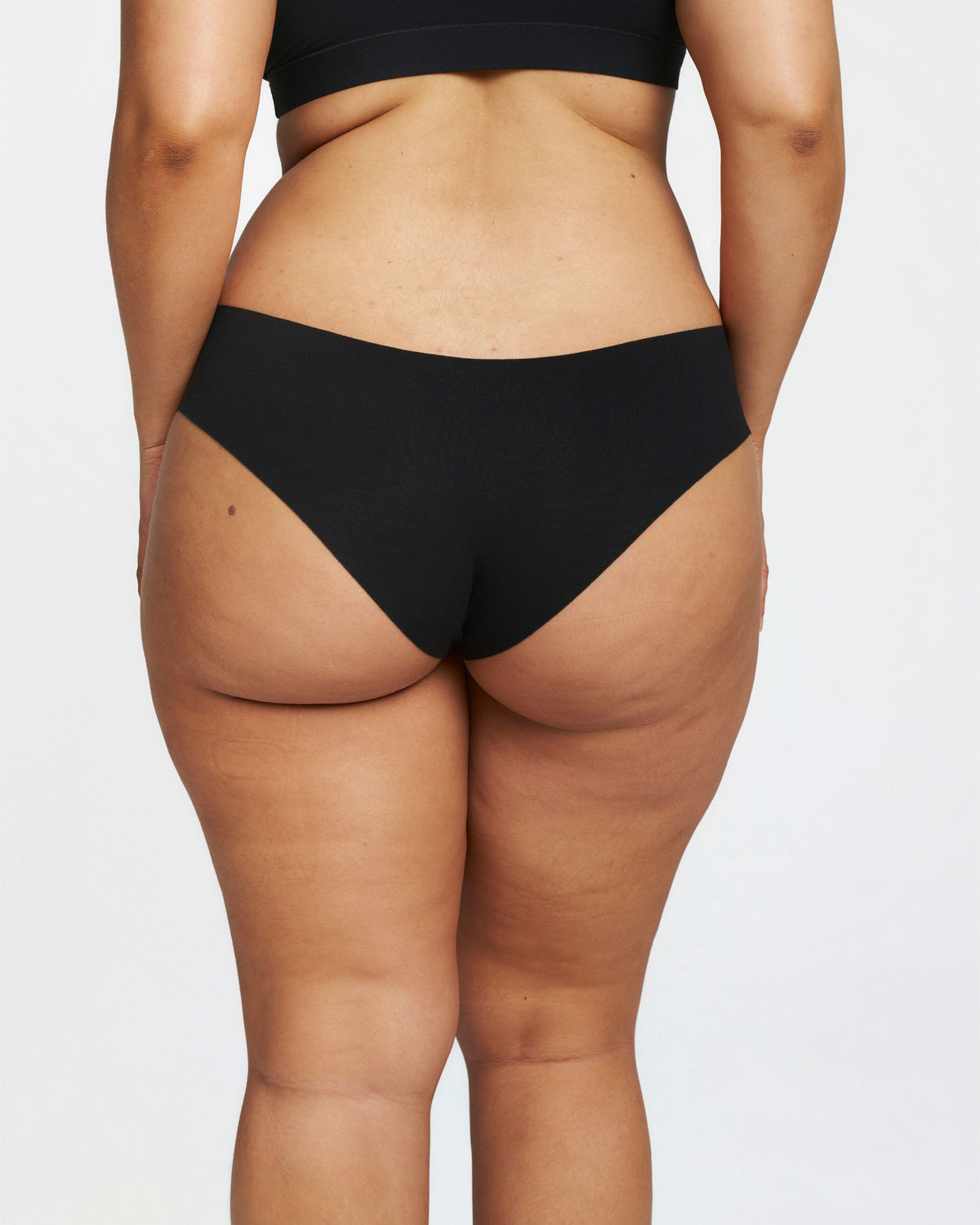Original-Rise Cheeky - Seamless Cotton - Black