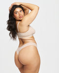 Original-Rise Thong - Seamless Cotton - Latte
