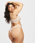 Original-Rise Thong - Seamless Cotton - Latte