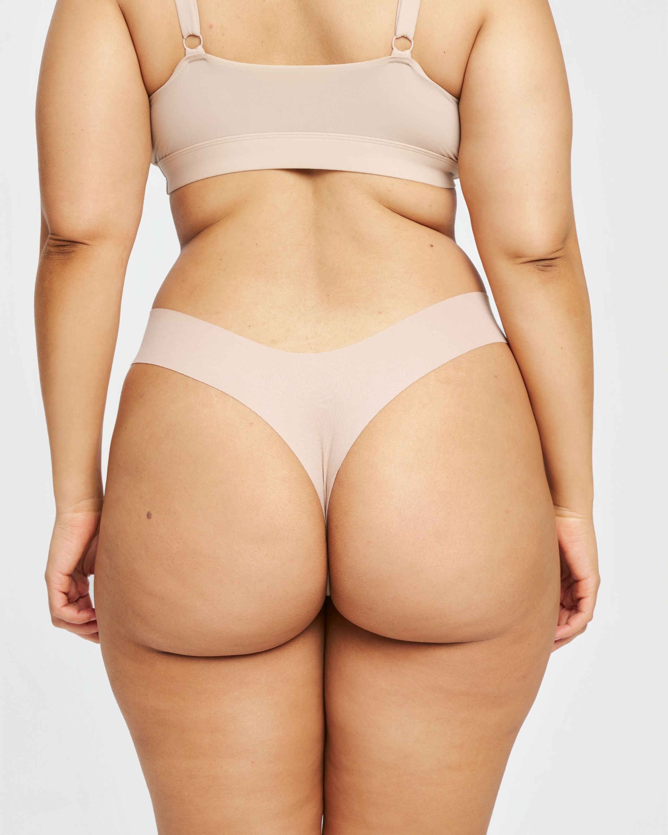 Original-Rise Thong - Seamless Cotton - Latte