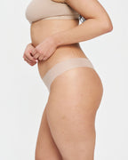 Original-Rise Thong - Seamless Cotton - Latte