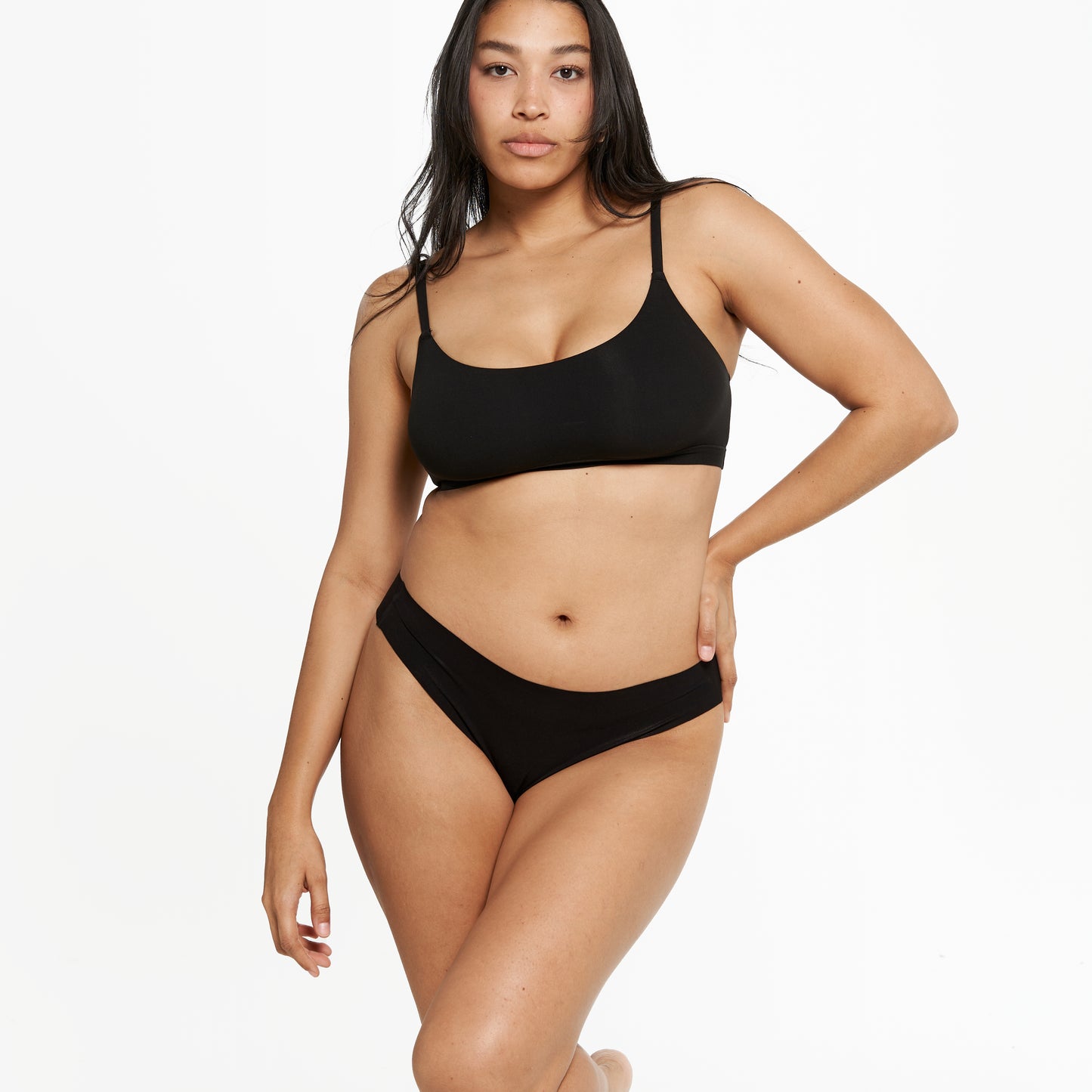 Original-Rise Thong - Seamless Eco - Black