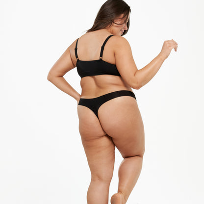 Original-Rise Thong - Seamless Eco - Black