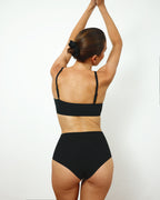 High-Rise Cheeky - Seamless Cotton - Black