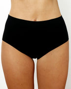 High-Rise Cheeky - Seamless Cotton - Black