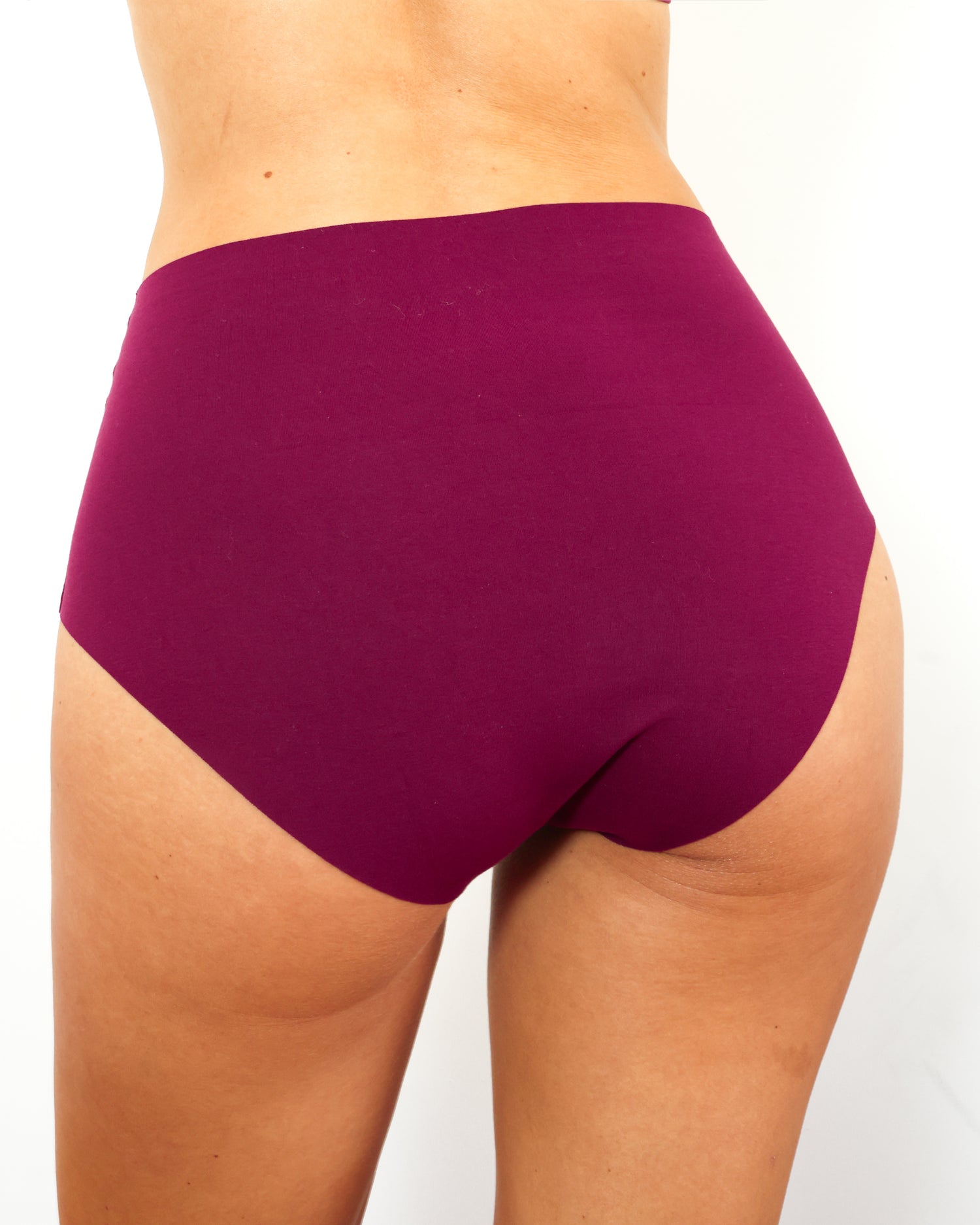 High-Rise Bikini - Seamless Cotton -Shiraz