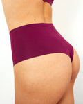 High-Rise Thong - Seamless Cotton - Shiraz