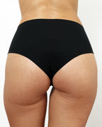 Mid-Rise Cheeky - Seamless Cotton - Black