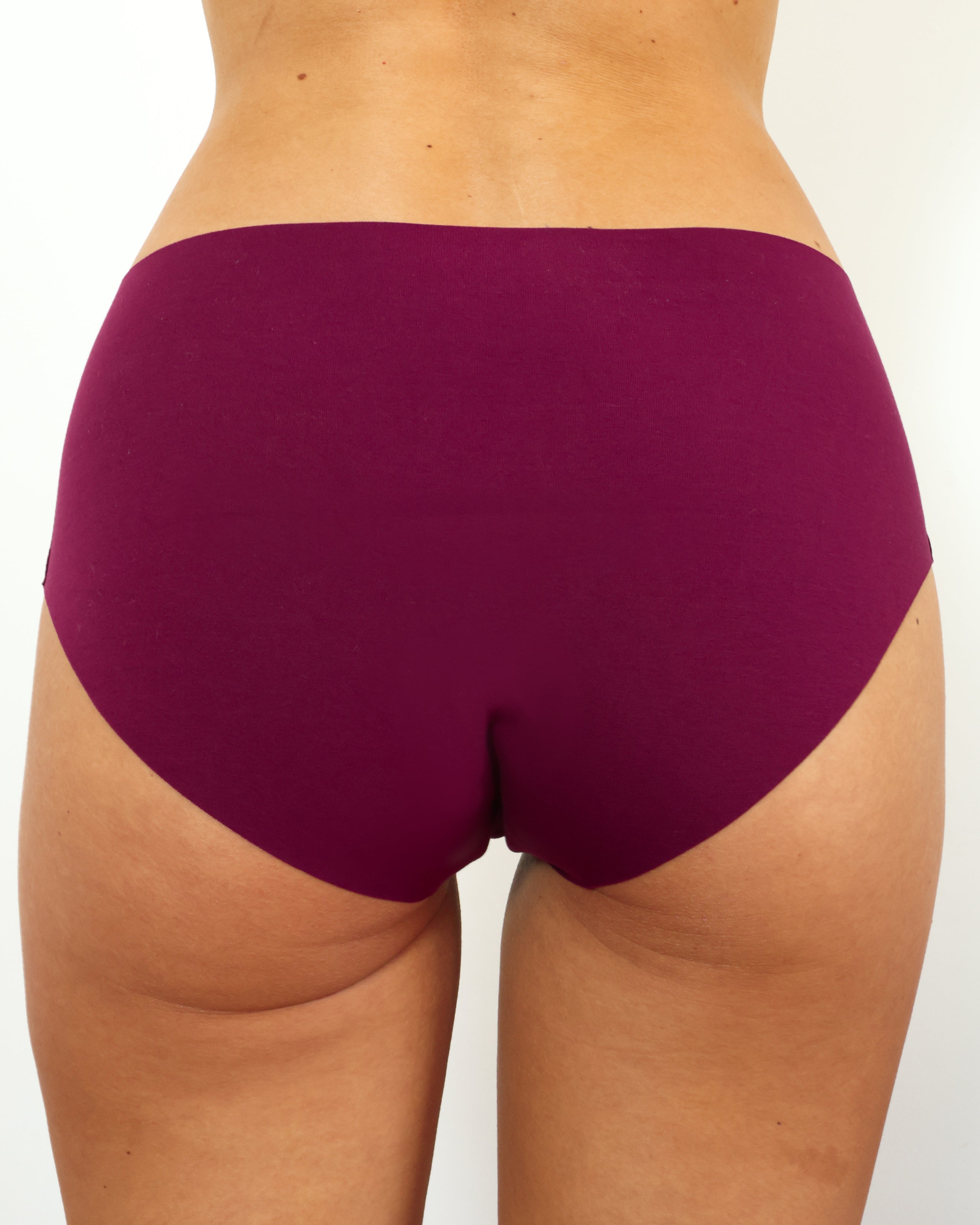 Mid-Rise Bikini - Seamless Cotton - Shiraz