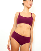 Mid-Rise Bikini - Seamless Cotton - Shiraz