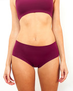 Mid-Rise Bikini - Seamless Cotton - Shiraz