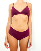 Mid-Rise Cheeky - Seamless Cotton - Shiraz