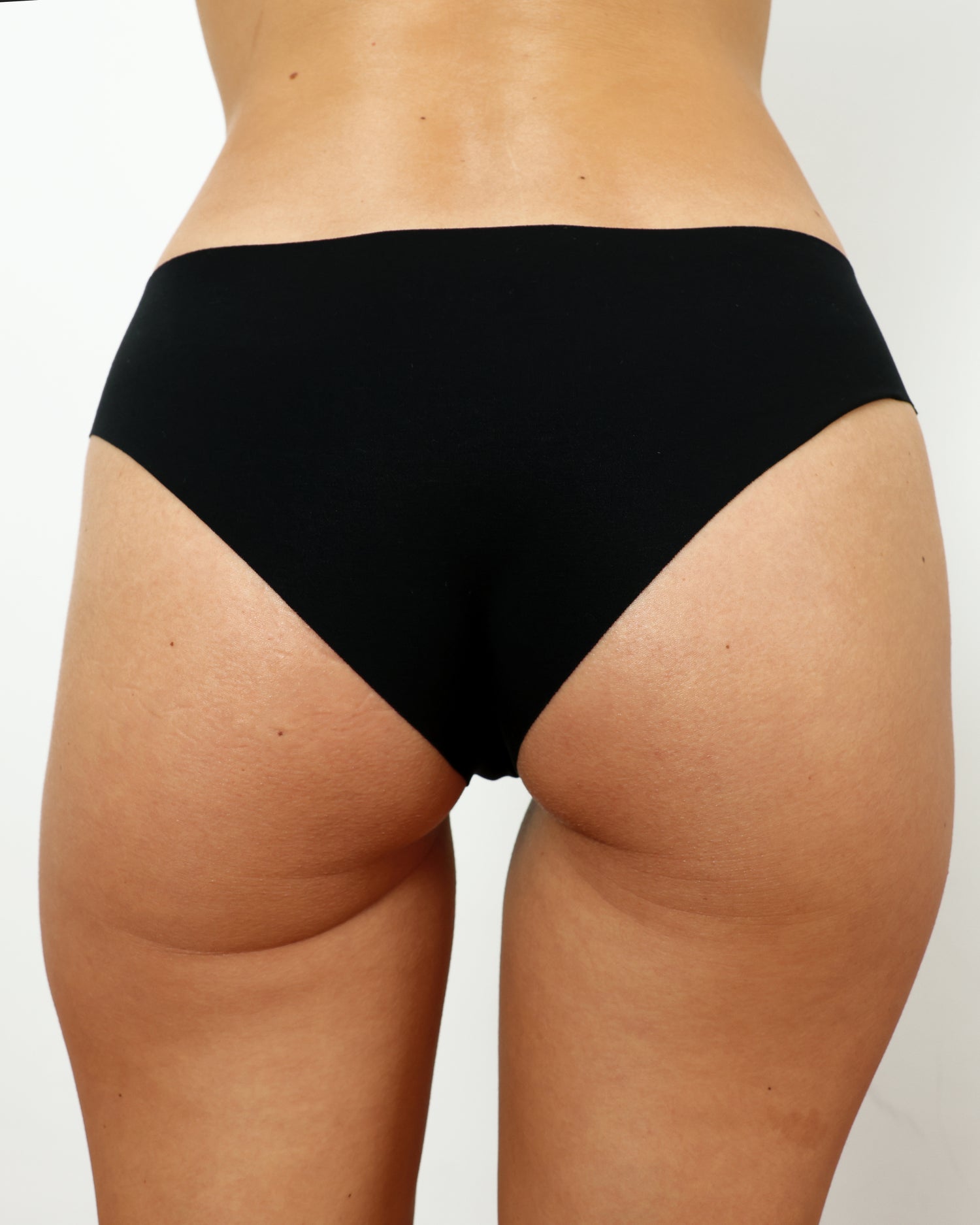 Original-Rise Cheeky - Seamless Cotton - Black
