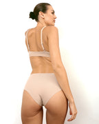 Mid-Rise Cheeky - Seamless Cotton - Latte