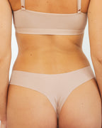 Original-Rise Thong - Seamless Cotton - Latte