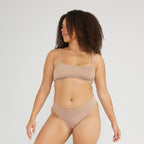 Original-Rise Thong - Seamless Cotton - Latte