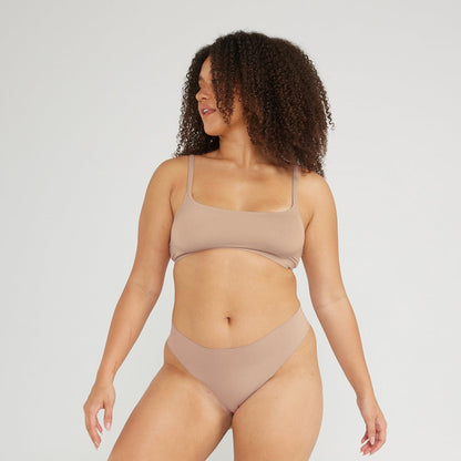 Original-Rise Thong - Seamless Cotton - Latte