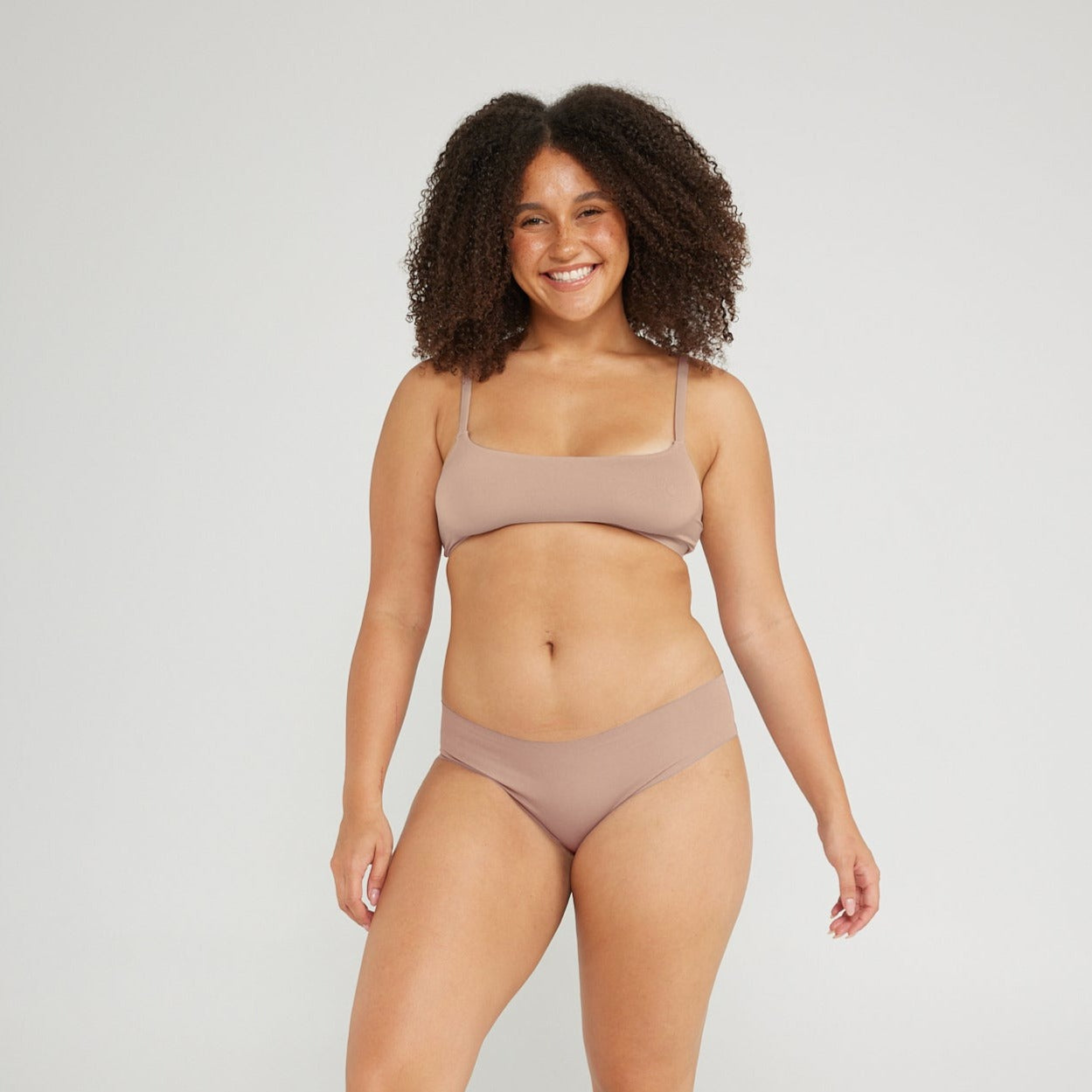 Original-Rise Cheeky - Seamless Cotton - Latte