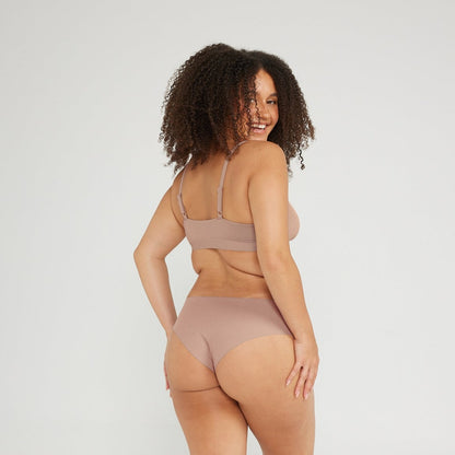 Original-Rise Cheeky - Seamless Cotton - Latte