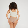 Original-Rise Bikini Brief - Seamless Cotton - Latte