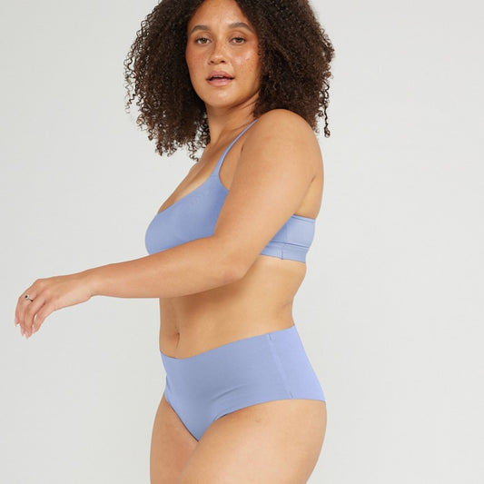 Mid-Rise Cheeky - Seamless Cotton - Frost