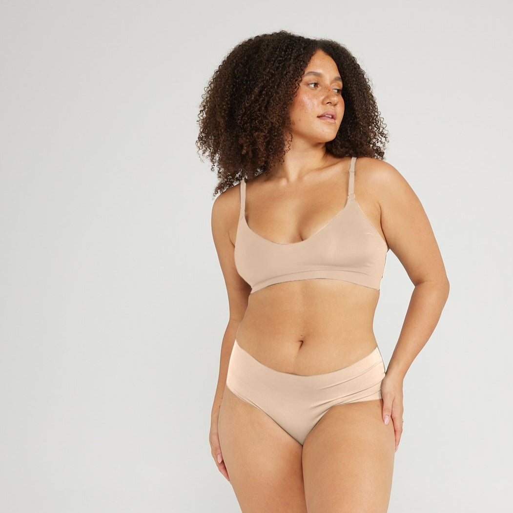 V-Scoop Bralette - Seamless Ultrasmooth - Latte