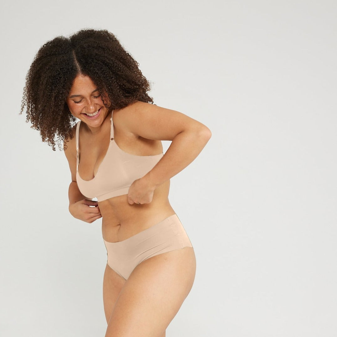 V-Scoop Bralette - Seamless Ultrasmooth - Latte