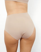 High-Rise Bikini - Seamless Cotton - Latte