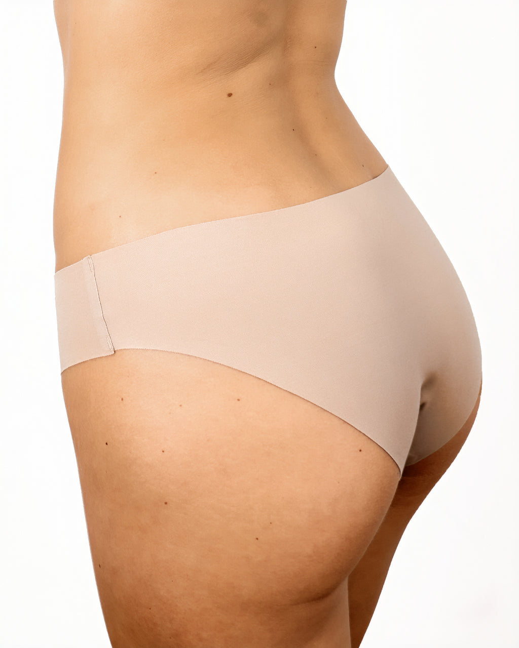 Original-Rise Bikini Brief - Seamless Cotton - Latte