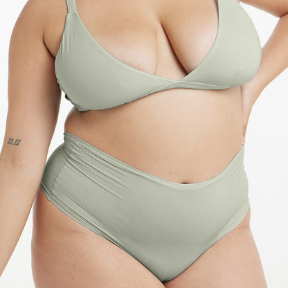 High-Rise Thong - Super Stretch - Moss