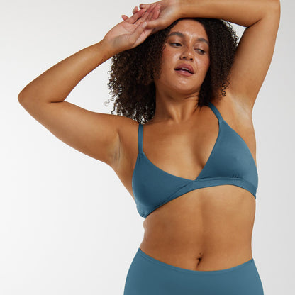 Triangle Bralette - Super Stretch - Neptune