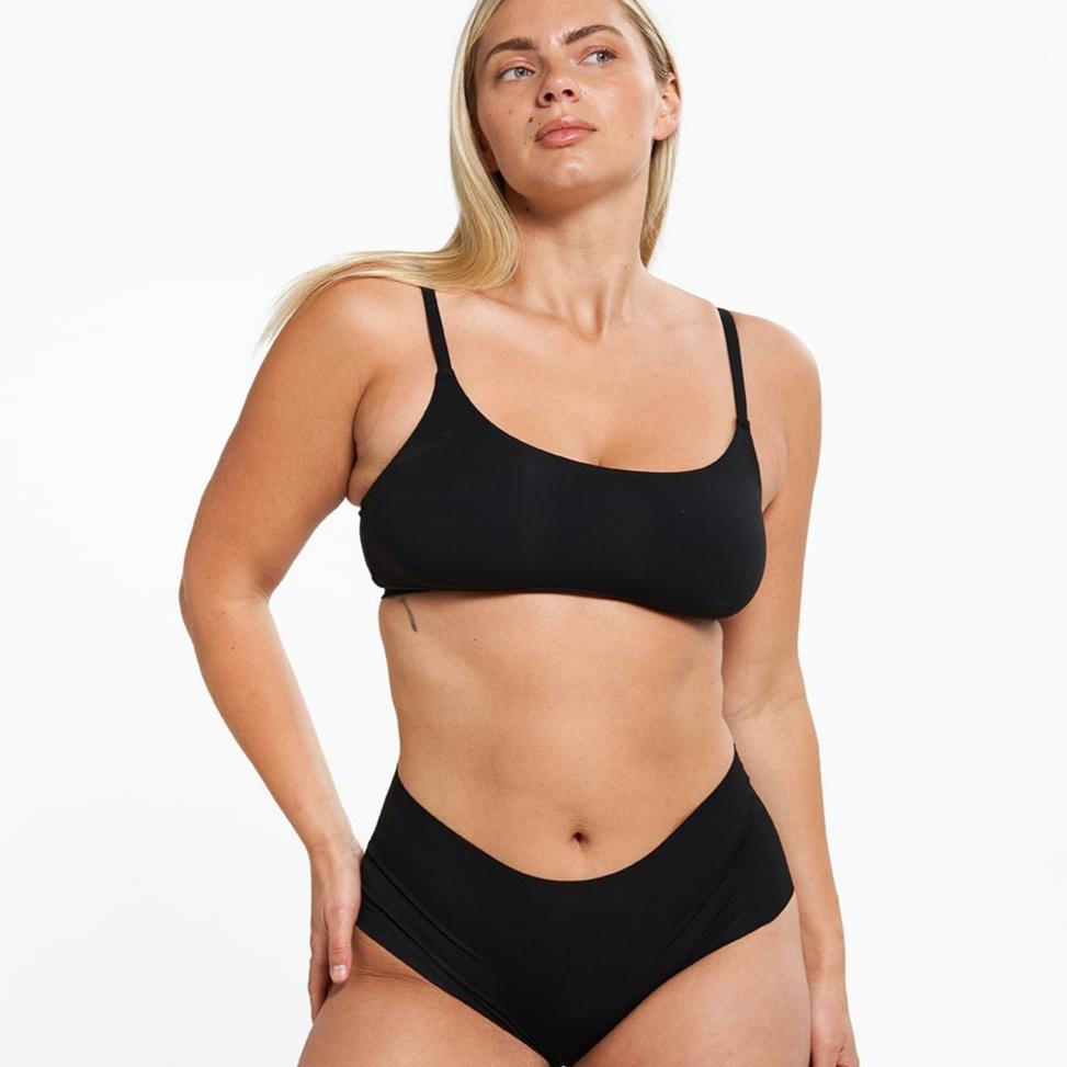 High-Rise Bikini - Seamless Eco 2.0 - Black (PREORDER)