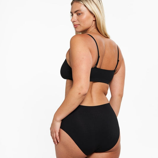 High-Rise Bikini - Seamless Eco 2.0 - Black (PREORDER)