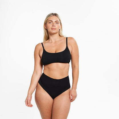 High-Rise Thong - Seamless Eco 2.0 - Black (PREORDER)