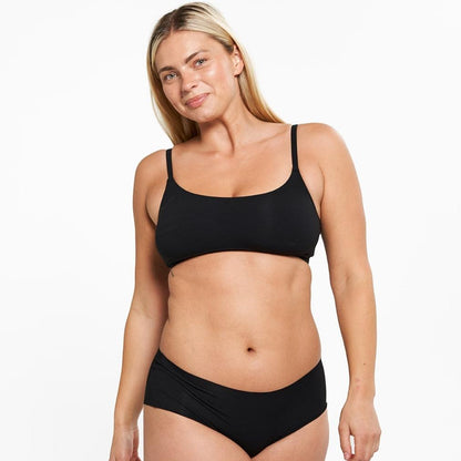 Mid-Rise Bikini - Seamless Eco 2.0 - Black