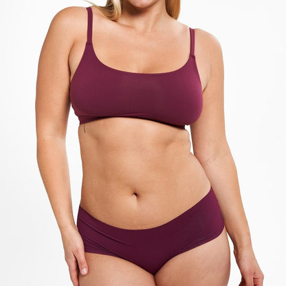 Mid-Rise Bikini - Seamless Eco 2.0 - Shiraz (PREORDER)