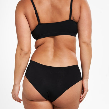 Mid-Rise Cheeky - Seamless Eco 2.0 - Black (PREORDER)