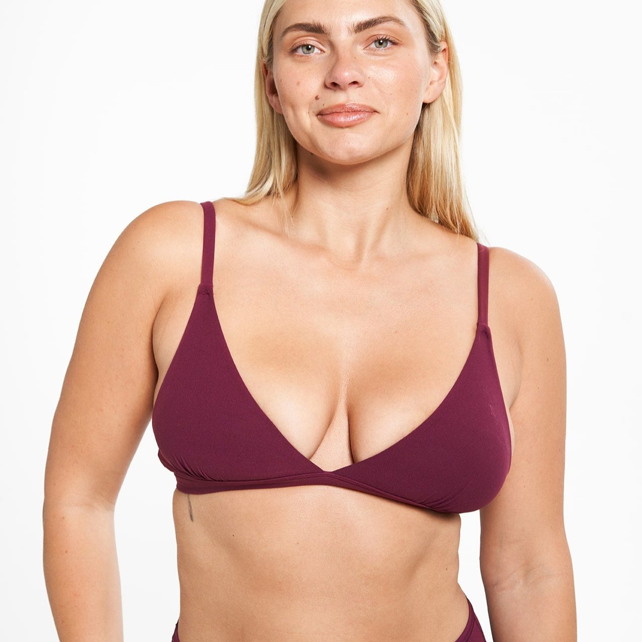 Triangle Bralette - Super Stretch - Shiraz (PREORDER)