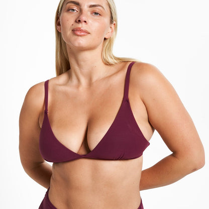 Triangle Bralette - Super Stretch - Shiraz