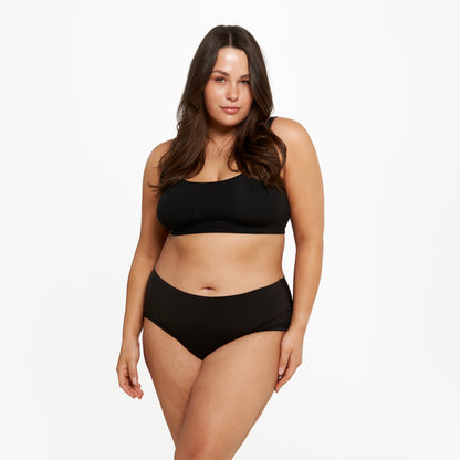 High-Rise Cheeky - Seamless Ultrasmooth - Black