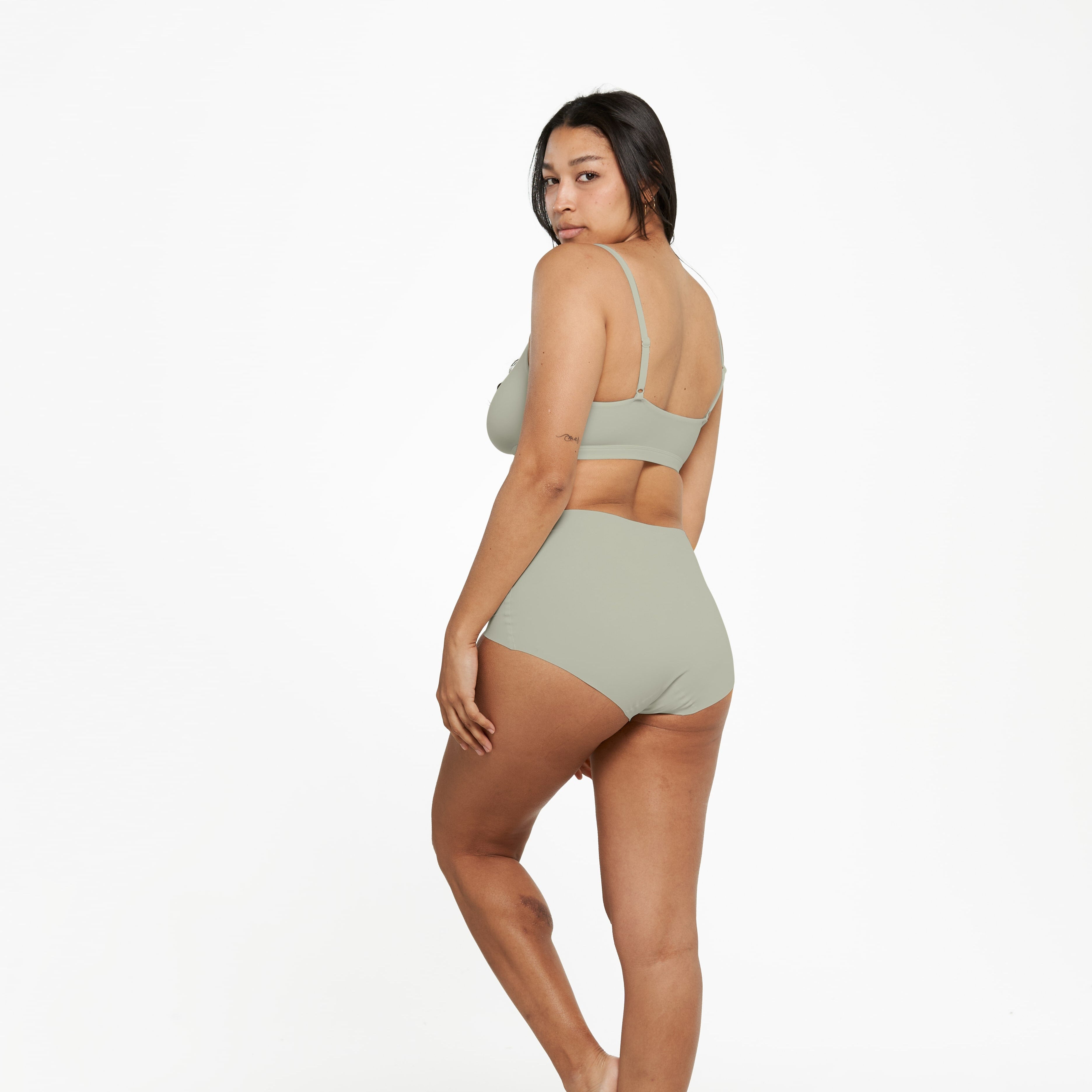 High-Rise Full Brief - Seamless Ultrasmooth 2.0 - Moss
