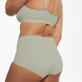 High-Rise Full Brief - Seamless Ultrasmooth 2.0 - Moss - Peach Underwear