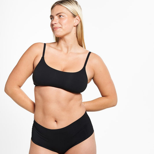 High-Rise Cheeky - Seamless Ultrasmooth 2.0 - Black (PREORDER)