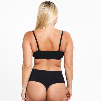 High-Rise Thong - Seamless Ultrasmooth 2.0 - Black (PREORDER)